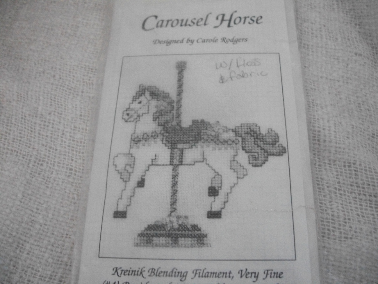 Kreinik Carousel Horse Cross Stitch Kit - $6.00