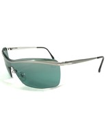Persol Sunglasses 2122-S 518/6C Silver Shield Wrap Frames with Green Lens - $158.94
