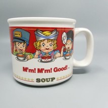 VTG 1993 Campbell&#39;s Soup Kids Career Multi Nationality Mugs Pair 14oz - $19.79