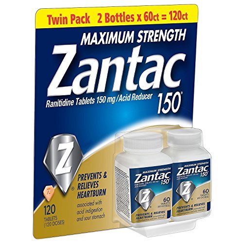Zantac 150 Maximum Strength Tablets, Regular, 120 Count Digestion