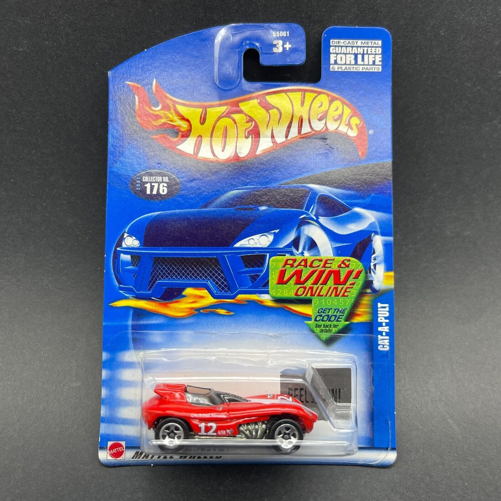 Hot Wheels Cat-A-Pult Sports Car Convertible Red Diecast 1/64 Scale ...