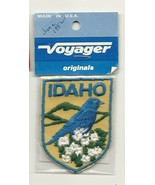 Embroidered Souvenir Patch Idaho Mountain Blue Bird Syringa  - $4.99