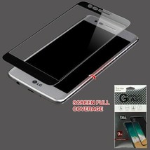 For LG Harmony M257 Full Coverage Tempered Glass Screen Protector Black - $13.99