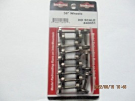 Intermountain #40051 Metal Wheels 36" Code 110 12 Axles Per Pack HO Scale image 1