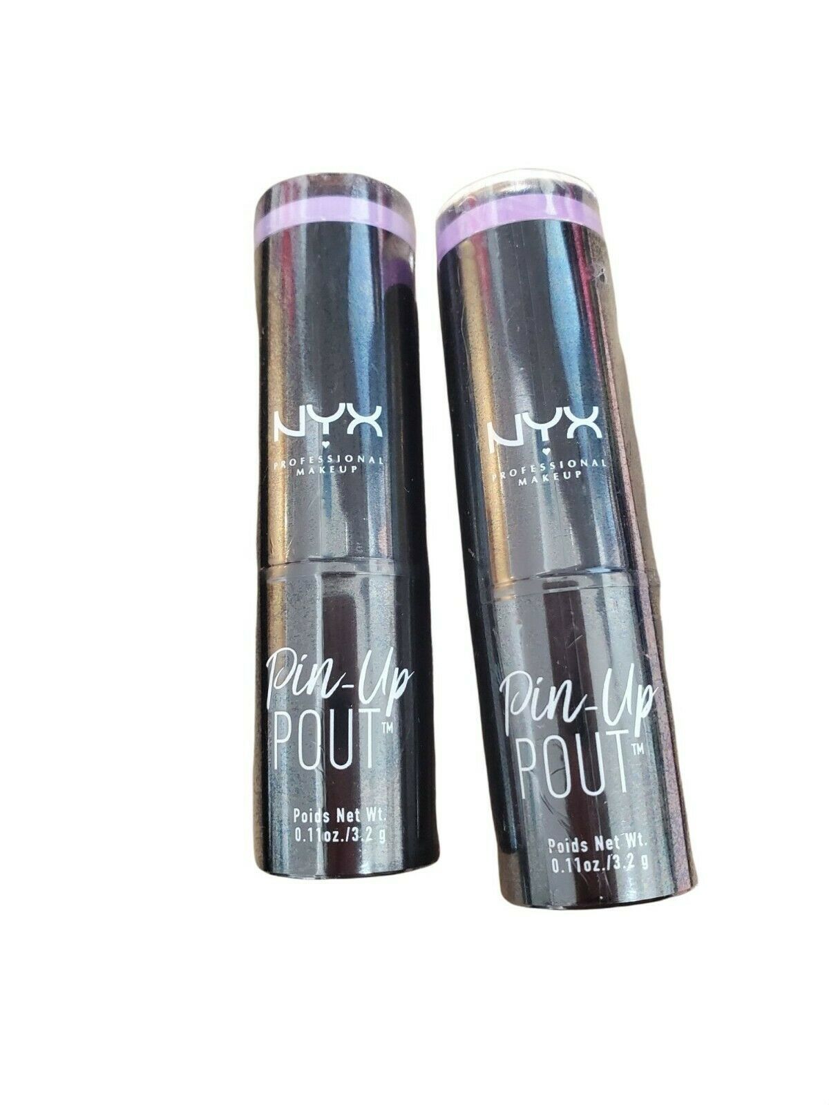 X2 NYX Lipstick Professional Makeup Pin Up Pout PULS 17 Wisteria Lilas