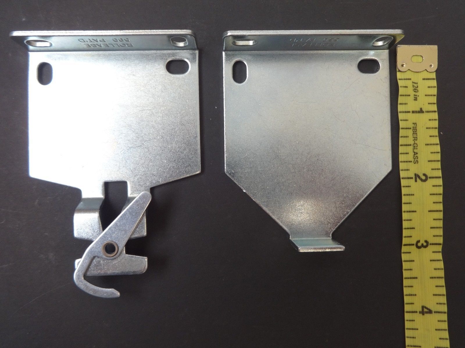 1 Pair ROLLEASE Roller Shade R16/R24 EXTENDED BRACKETS/ ZINC/ 27/8