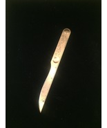 Vintage 60s brass letter opener/ruler marked The Drolson Company - $15.00