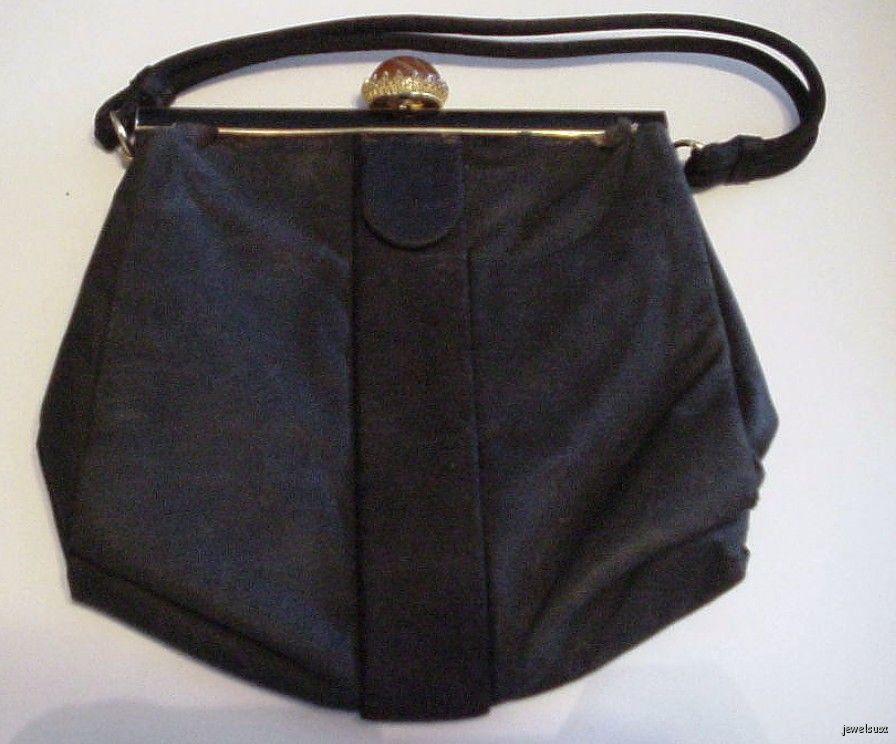 Koret Bag 7 Listings Vintage Black Fabric Koret Handbag Gold Lining 22 75