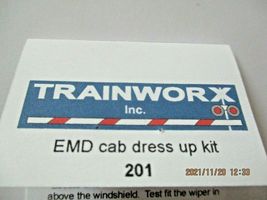 Trainworx Stock #201 EMD Cab Dress up Kit N-Scale image 3