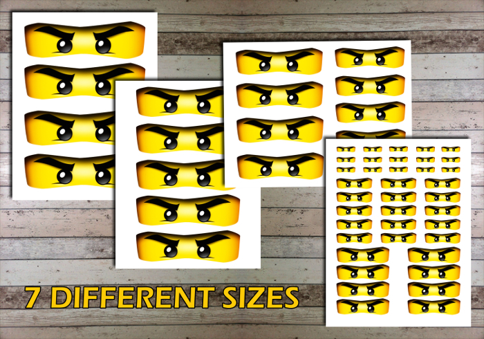 Ninjago Eyes - Ninja Eyes - Ninja Mask - Printable Digital File - 7 ...