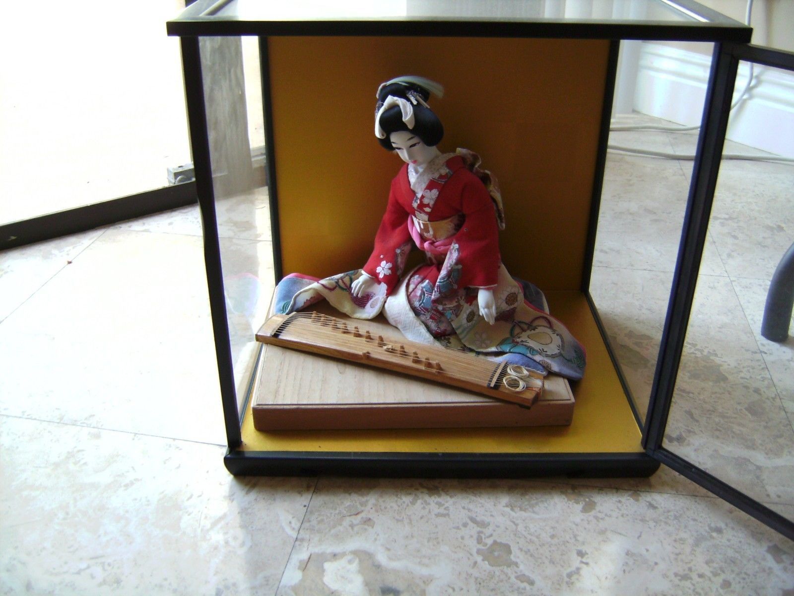 Vintage Japanese Geisha Doll In Glass Case And 35 Similar Items