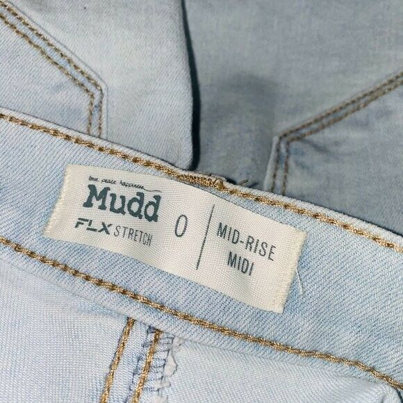 Mudd FLX Stretch Faux Patch Lt Wash 