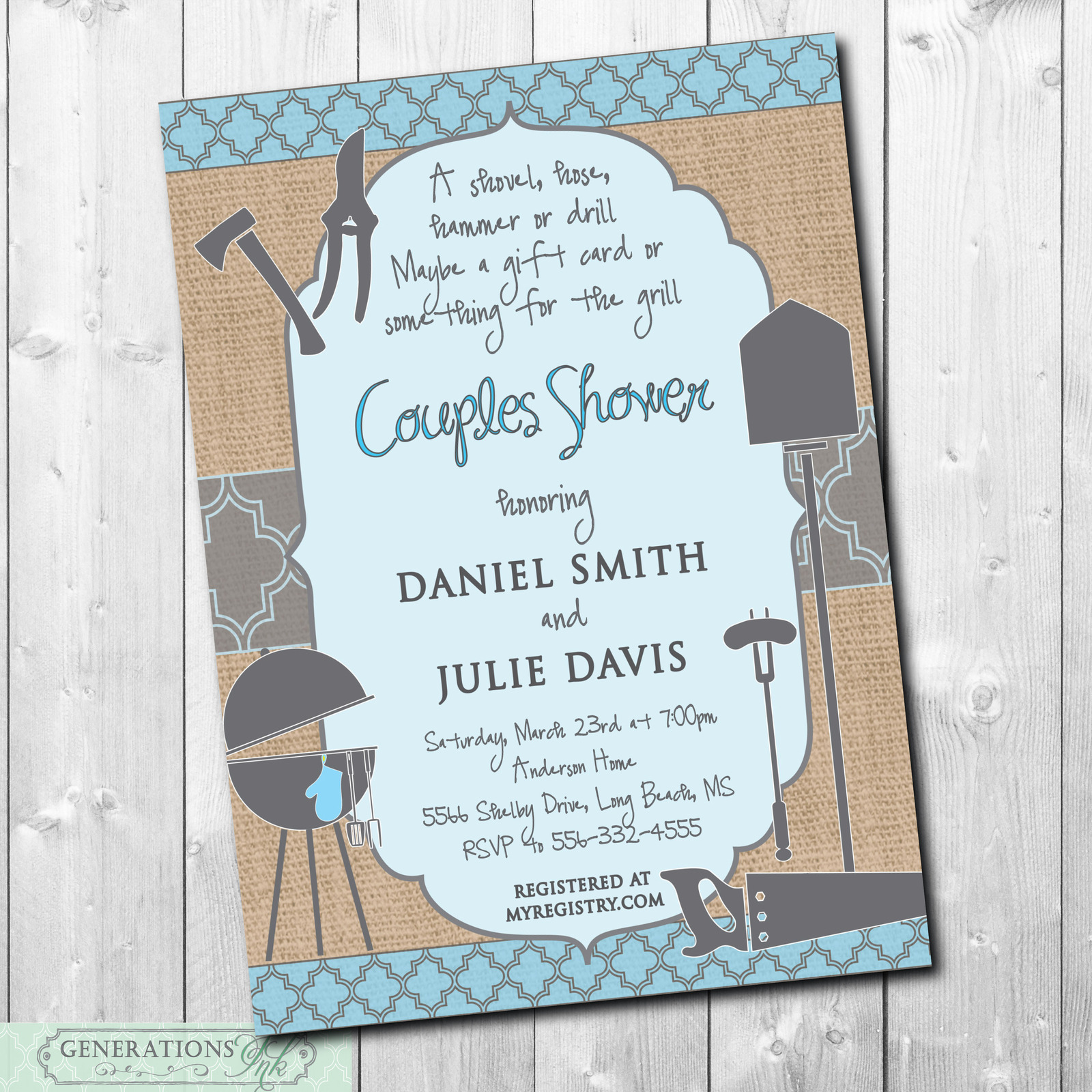 HONEY DO Couples Shower Invitation printable/Digital File/Tool Shower
