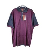 Red X Jacket PikWakWad mad in Italy polo golf Shirt maroon RARE %100 cot... - $59.35