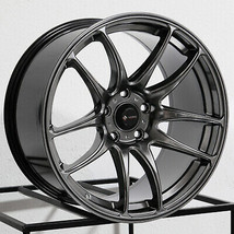 17x9 Vors TR4 5x110 30 Hyper Black Wheels Rims Set(4) 73.1 - Wheels