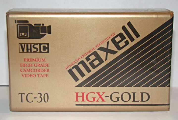 MAXELL TC 30 HGX GOLD VHS C RecordingTape Camcorder Tapes Discs