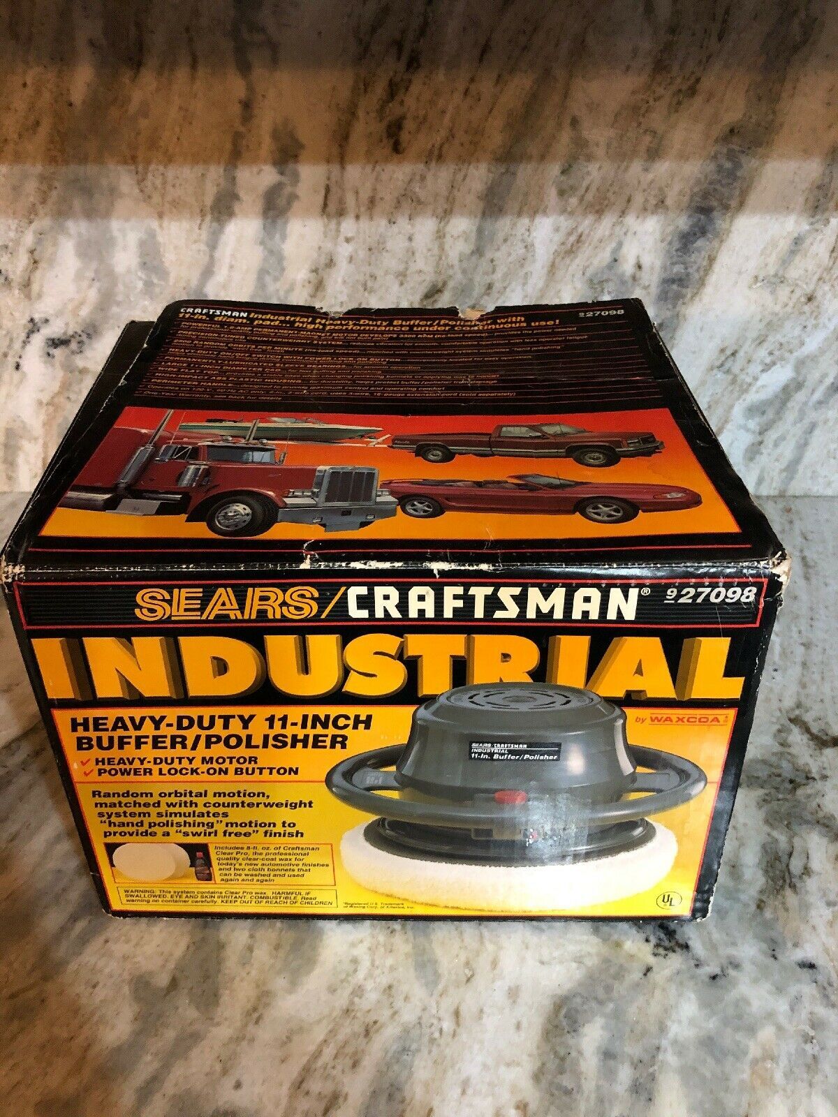 11 In Heavy Duty Sears Craftsman Buffer Polisher Model 927098 SUPER