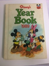 Vintage Disney Book Yearbook 1989 Hardback Mickey and Minnie Mouse - $12.86