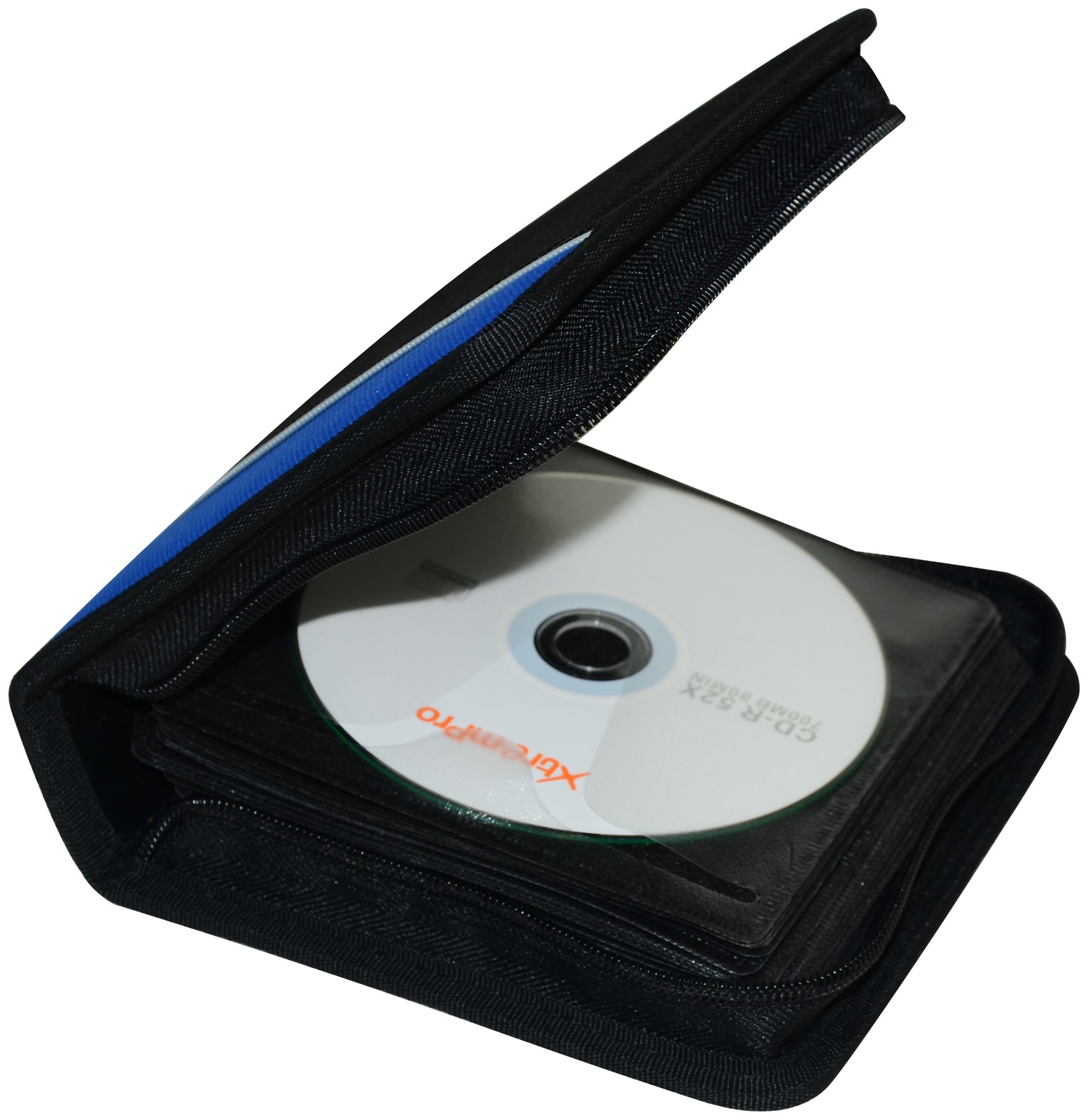 CD Case Protective Disc Zipper Wallet Portfolio Holds 24 PK DVD/BluRay