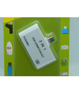 3-in-1 OTG Micro USB Smart Card Reader - SD / Micro SD / TF / MMC / USB 2.0 - $6.90