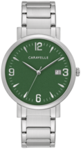 Caravelle Green Dial Dress Men's Watch 43A155 - $133.65