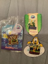 Disney Vacation Club Exclusive Pins, Chip & Dale, Pluto and Tinkerbell  - $20.00