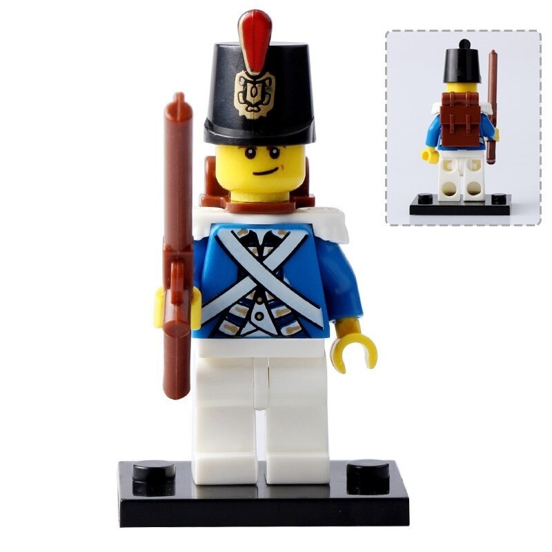 8pcs/set American Revolutionary War Chief Red coat Royal Navy Lego ...