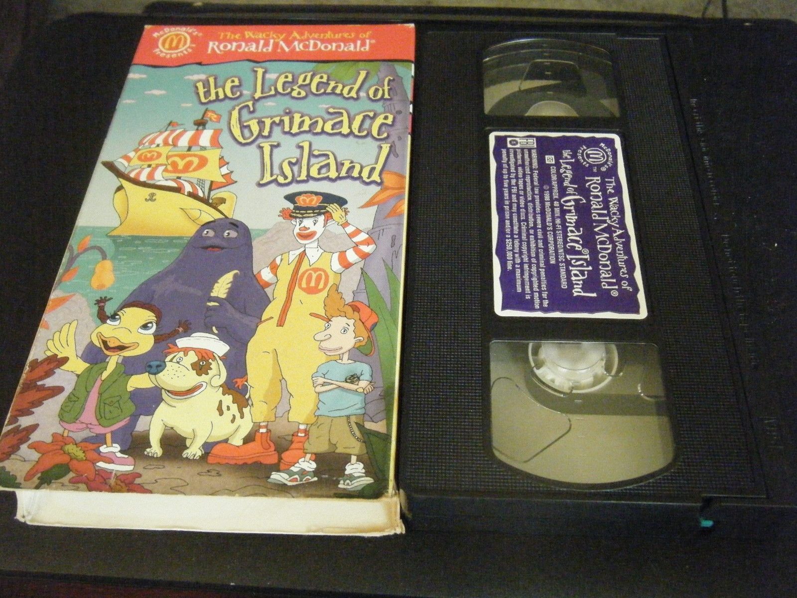 Wacky Adventures of Ronald McDonald The Legend of Grimace Island (VHS ...