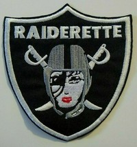 Oakland Raiders Raiderette Embroidered PATCH~4" x 3 7/8"~Iron or Sew On~NEW~NFL  - $5.15