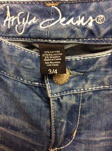 Ariya Jeans 3/4 Blue Curvy Fit Factory 