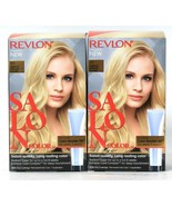 2 Boxes Revlon Salon Color 10 Lightest Natural Blonde Permanent Hair Dye - $23.99