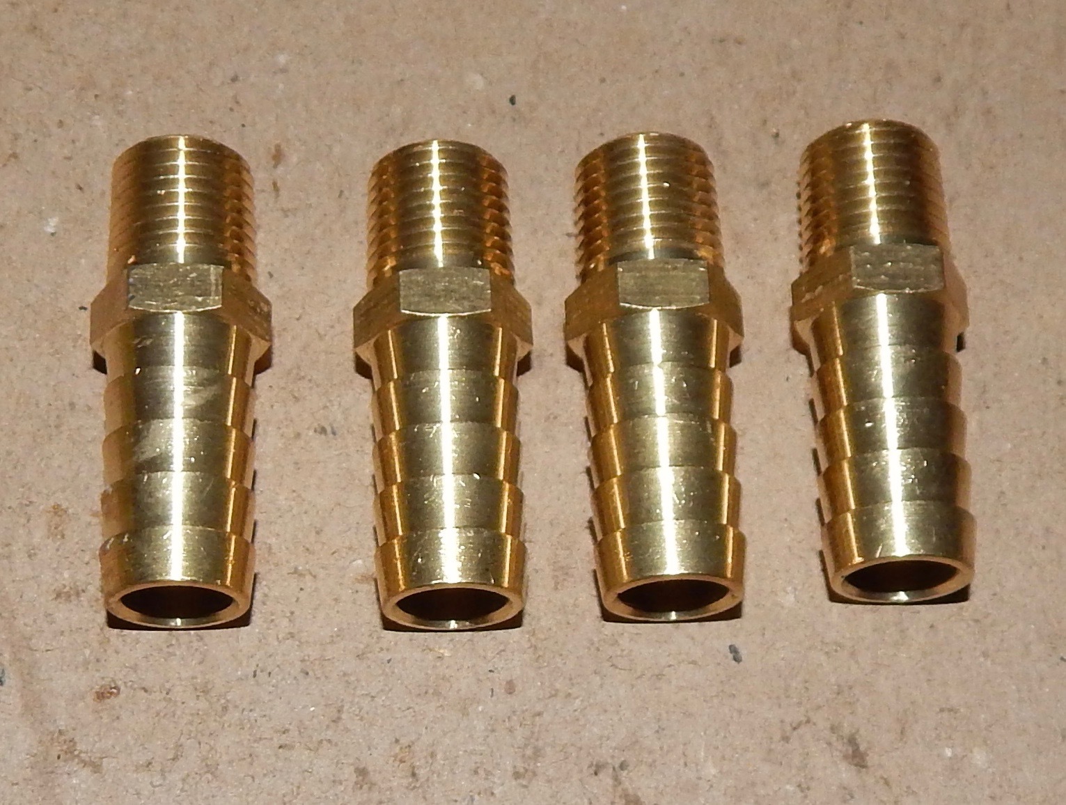 Automotive Fittings Replacement Parts sold each 1/4 Hose Barb x 1/4 NPT Brass Hose, Lines