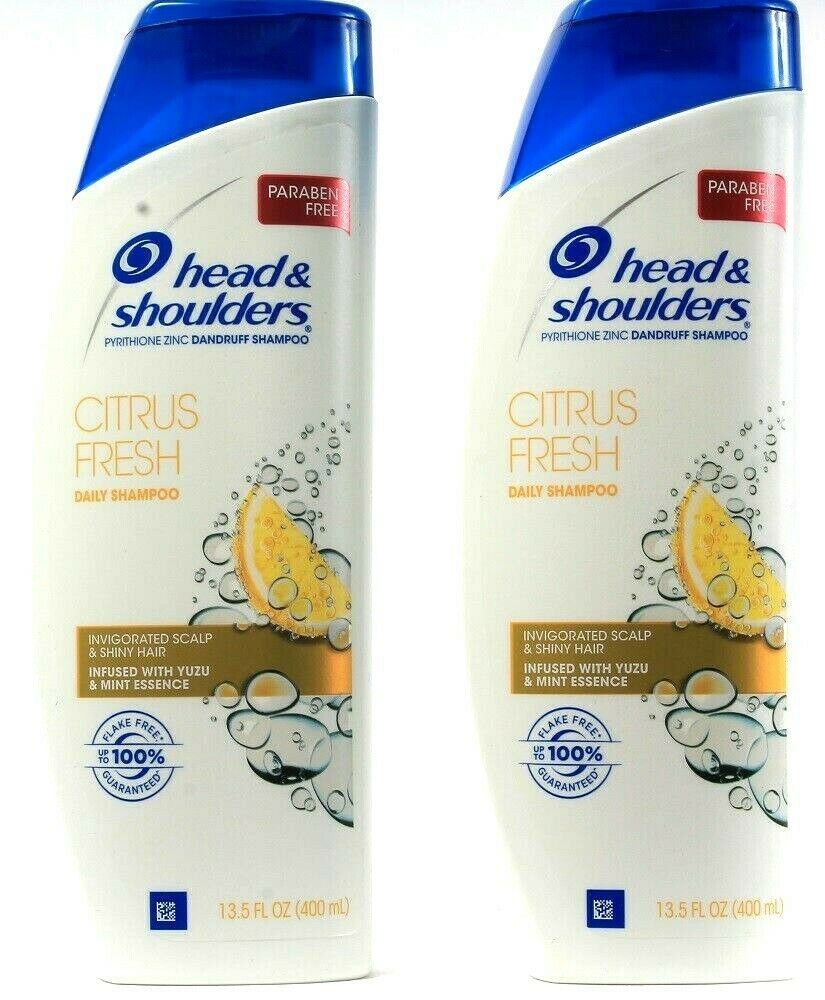 2 Head Shoulders Citrus Fresh Pyrithione Zinc Dandruff Shampoo13.5Fl oz