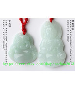 Counter genuine natural jade A cargo jade Guanyin Buddha pendant one pai... - $46.99