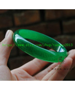 Perfect natural Malay jade bracelet charm custom size diameter 54 mm - 7... - $89.99