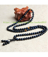 Free Shipping - AAA Grade Tibetan 108 beads Genuine Natural Blue tiger e... - $148.00