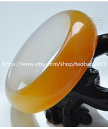Natural Huanglong / jade round charm bracelet size 58mm - $88.99