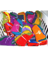 Crochet Dish Wash Cloths Handmade Set Of 3 Acrylic Yarn - £5.89 GBP