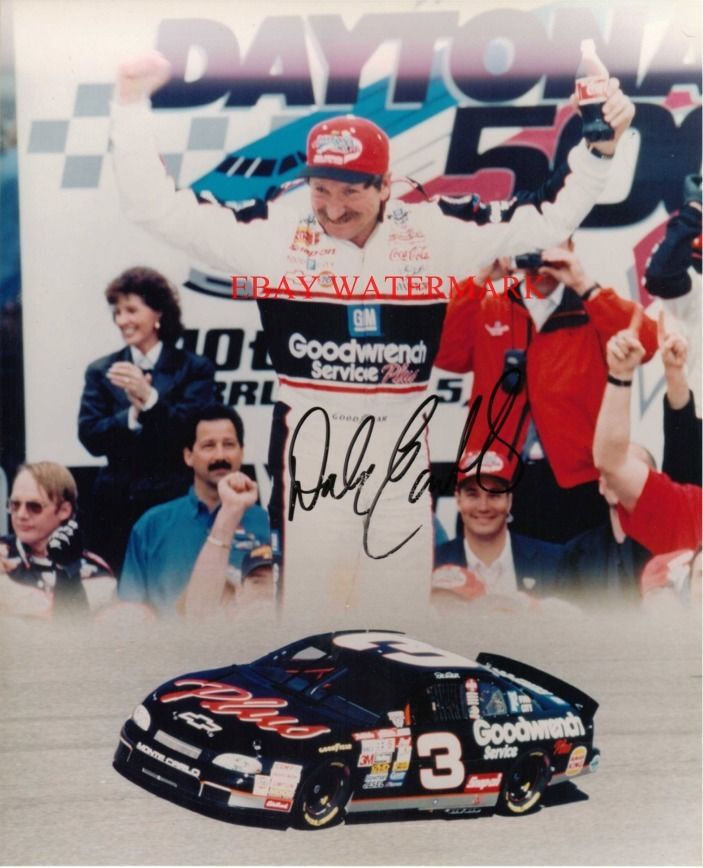 DALE EARNHARDT SR HAND SIGNED AUTOGRAPH AUTO 8x10 PHOTO W COA LEGENDARY ...