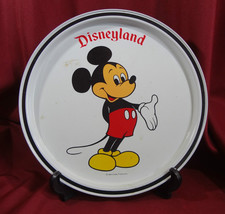 Vintage Disneyland Mickey Mouse Metal Tray Plate Platter Souvenir - $6.99