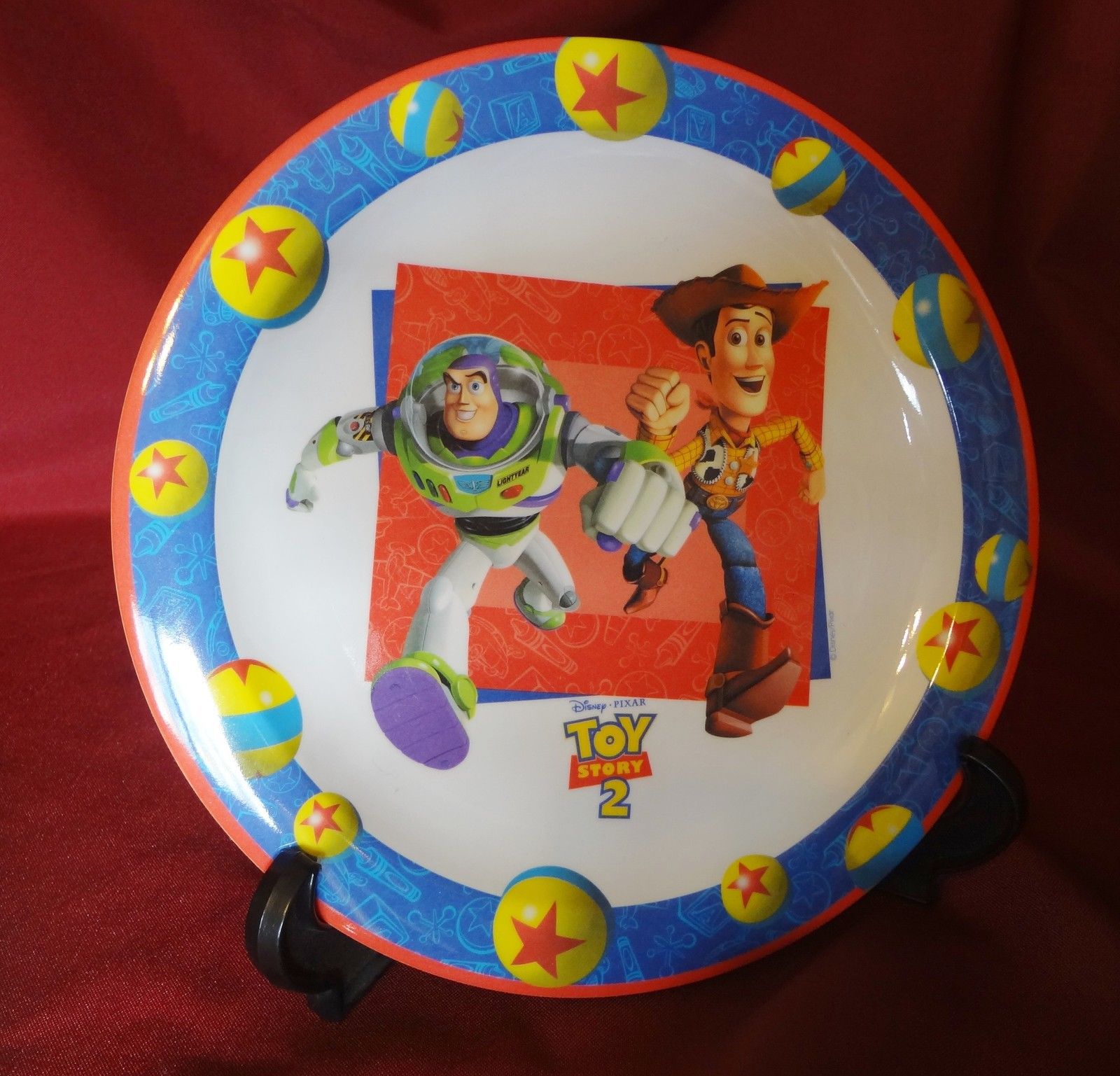 Disney Toy Story 2 Buzz Woody's Big Adventure 2 Piece Plate Bowl Set ...