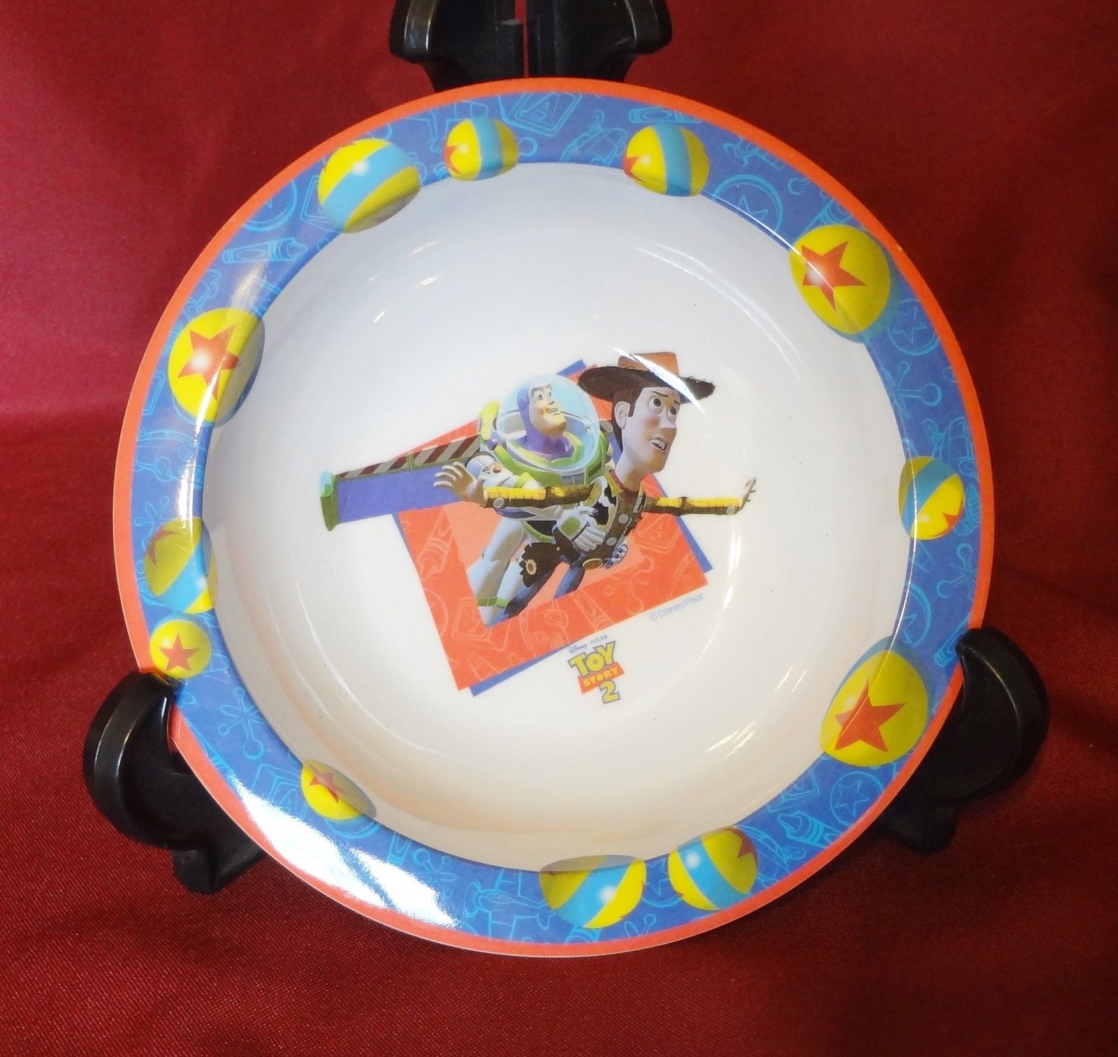Disney Toy Story 2 Buzz Woody's Big Adventure 2 Piece Plate Bowl Set