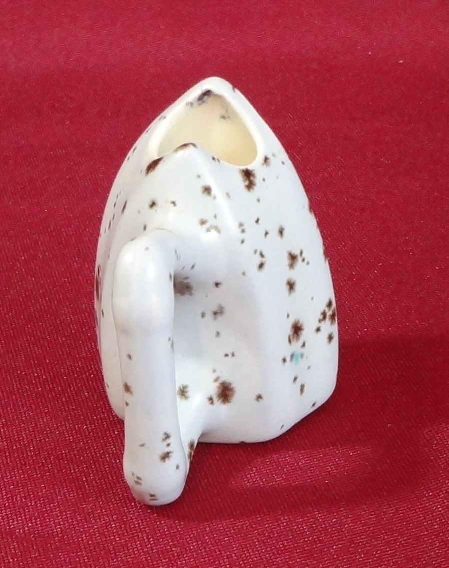 Miniature Ceramic Speckled Iron Toothpick Holder Vase Vases