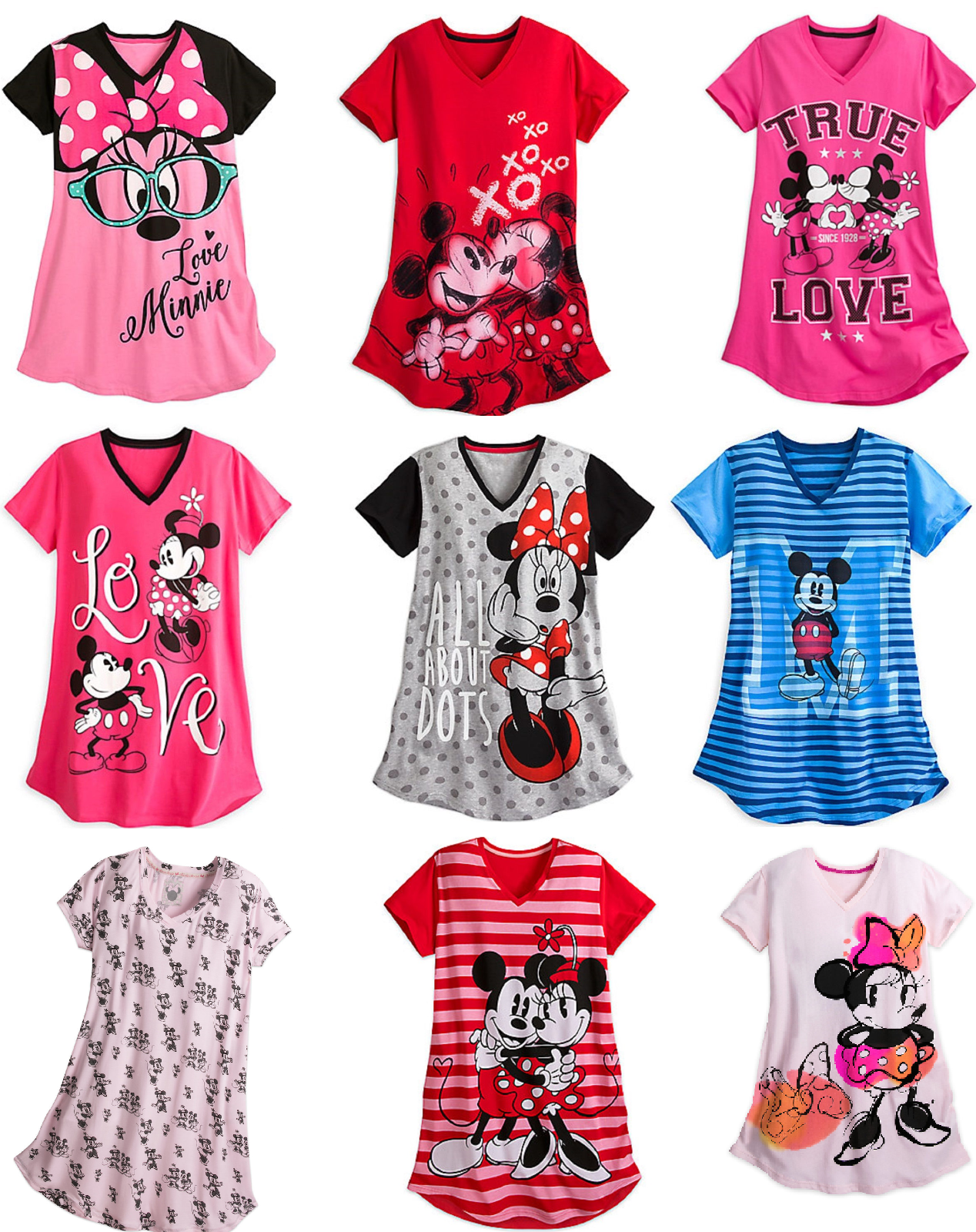 Disney Mickey and Minnie Mouse Nightshirt for Women