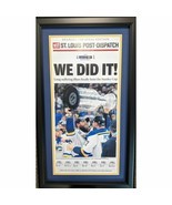 Framed St. Louis Dispatch We Did It Blues 2019 Stanley Cup Newspaper 17x... - $114.99
