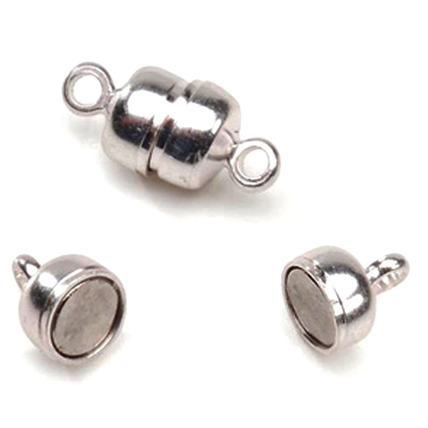 Mgrt Products - Magnetic clasps 5mmx11mm 5/pkg-silver