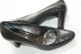 Etienne Aigner Shoes Pumps TAYLOR US 8 M Black Leather Slip on Flex Pumps  - $17.82