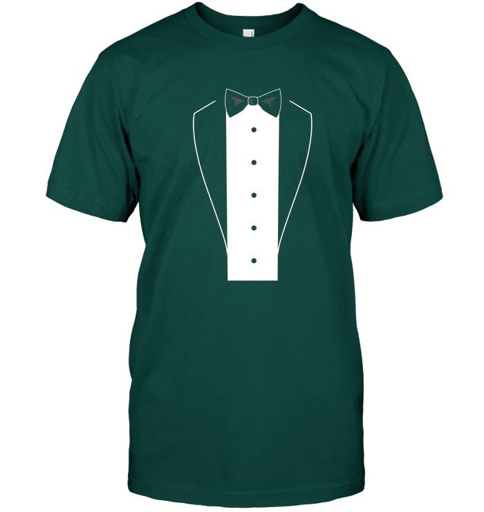 Black Tuxedo With Bow tie Suit T Shirt Funny Black Vintage ...