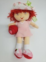 Strawberry Shortcake Pink Dress Plush Stuffed 9&quot; Doll Toy 2004 by Kellyt... - $11.99