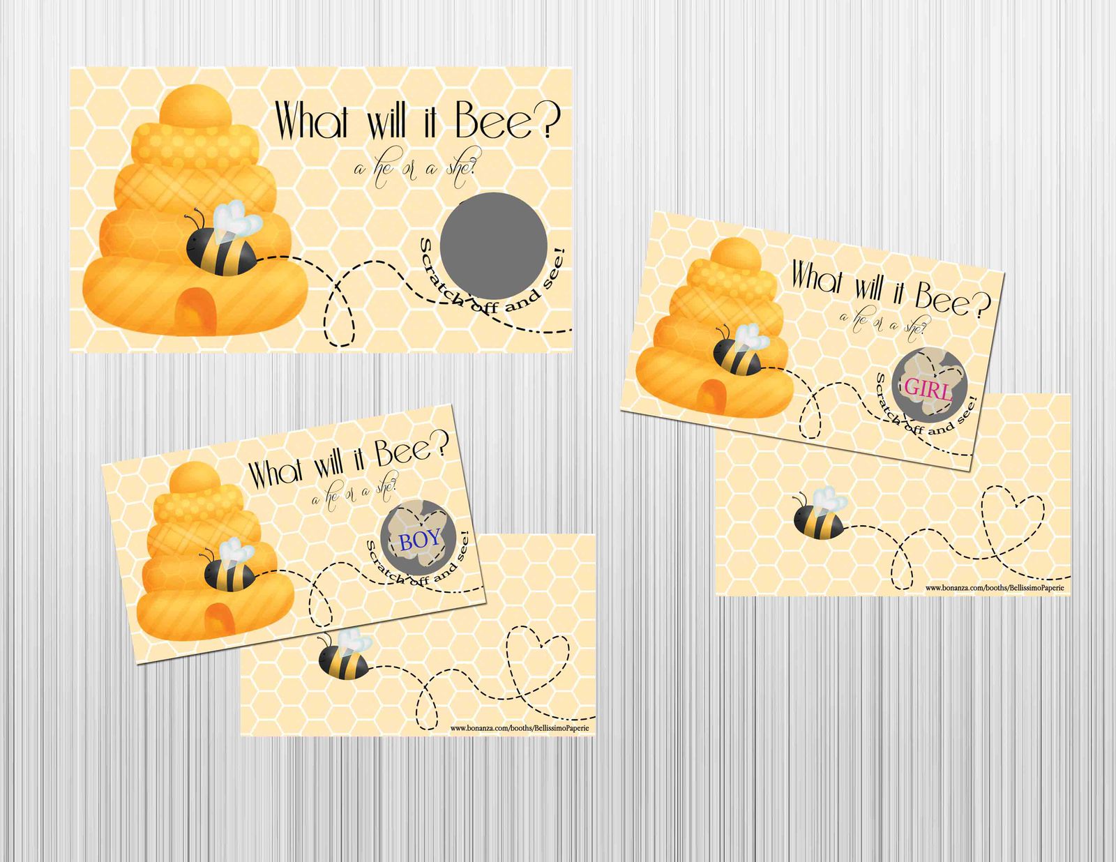 Bee Gender Reveal SVG